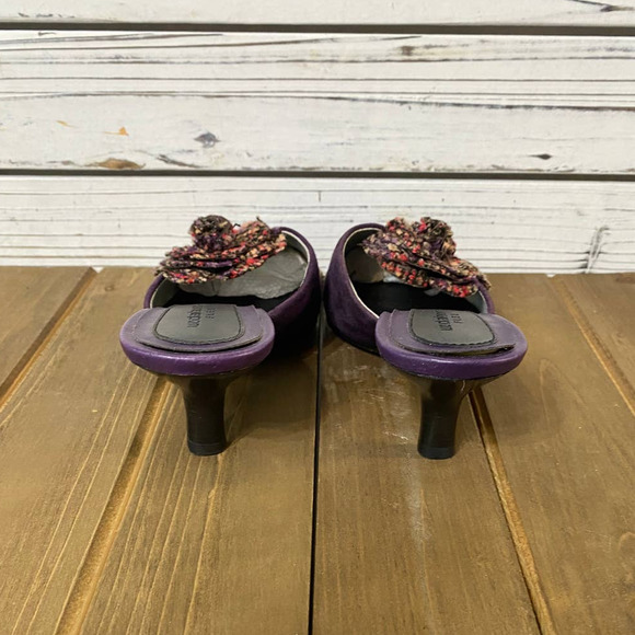 Liz Claiborne Leather Suede Mules Size 6 - Picture 5 of 5